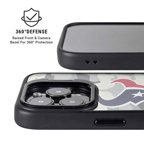 NFL Houston Texans Camo iPhone 15 Pro Kickstand Case